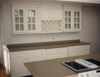 Kitchen with cabinets and countertops